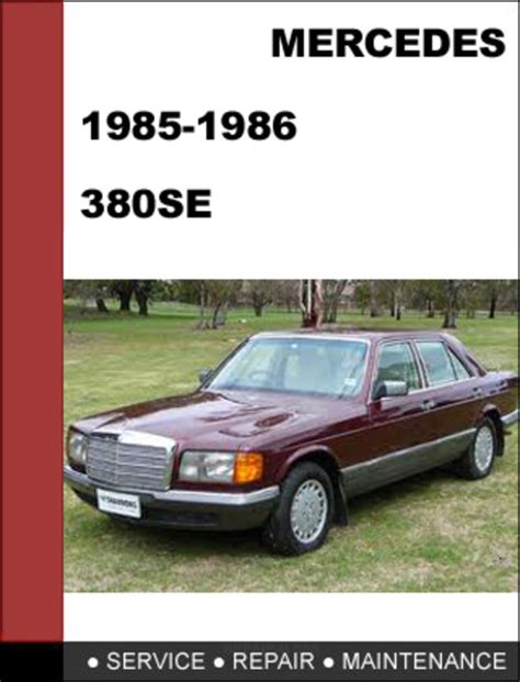 1985 mercedes 380se service repair manual 85 PDF