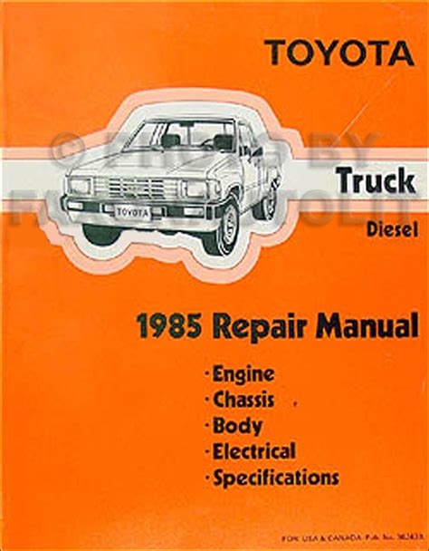 1985 toyota pickup repair manual PDF