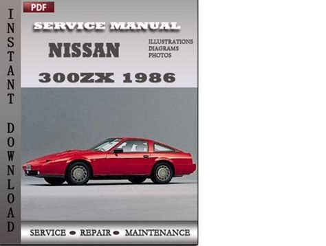 1986 nissan 300zx factory service manual download pdf Epub
