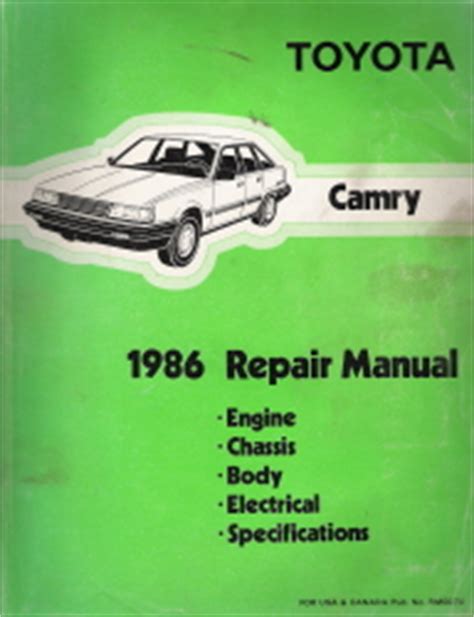 1986 toyota camry parts user manual Epub