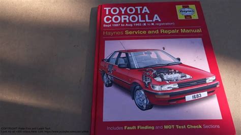1987 1992 toyota corolla service and repair manual Epub