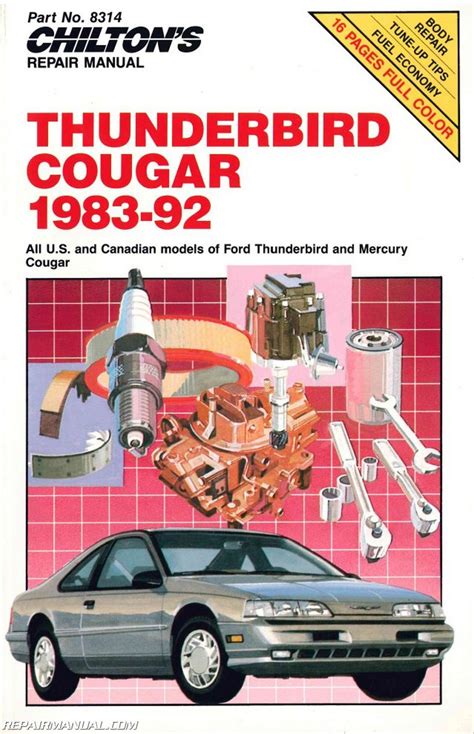 1987 ford thunderbird repair manual Reader