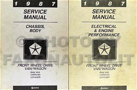 1987 plymouth voyager repair manual PDF