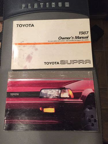 1987 toyota supra parts user manual Kindle Editon