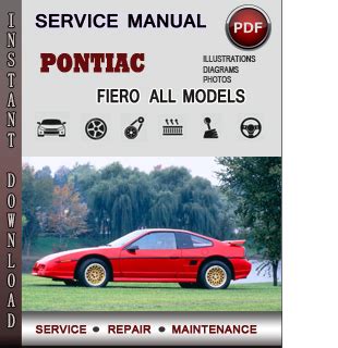 1988 pontiac fiero shop repair manual pdf PDF
