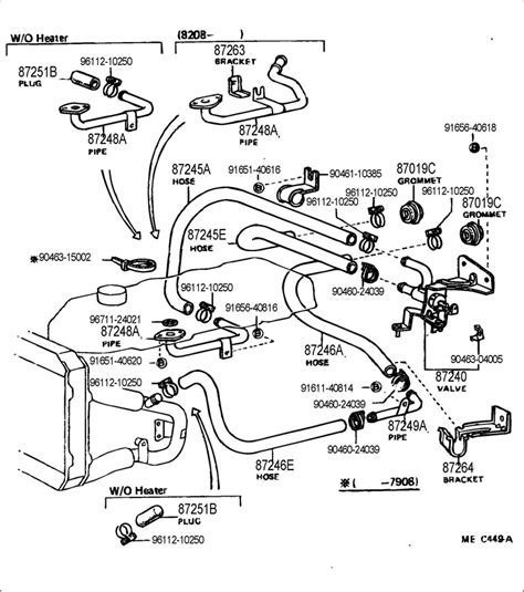 1988 toyota corolla heater hose diagram Reader