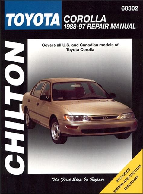 1988 toyota corolla repair manual free Doc