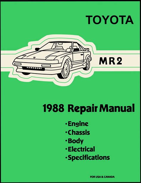 1988 toyota mr2 manual Reader