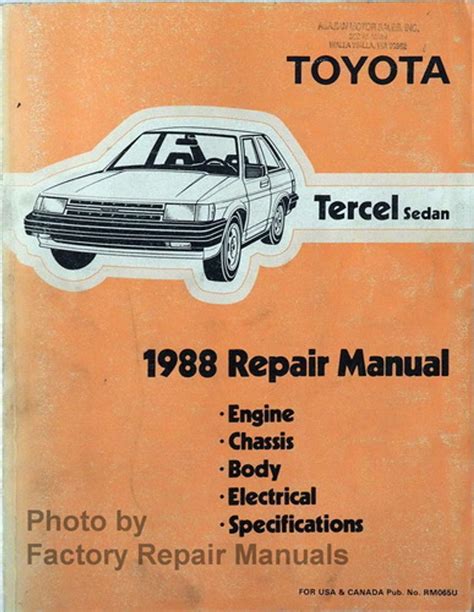 1988 toyota tercel user guide Epub