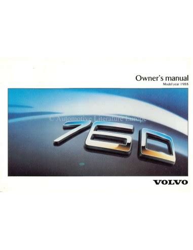 1988 volvo 760 owners manual Doc