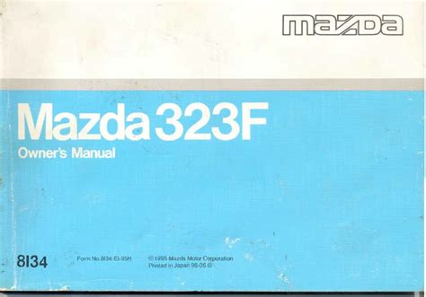1989 1994 mazda 323f owners manual 8b67 PDF