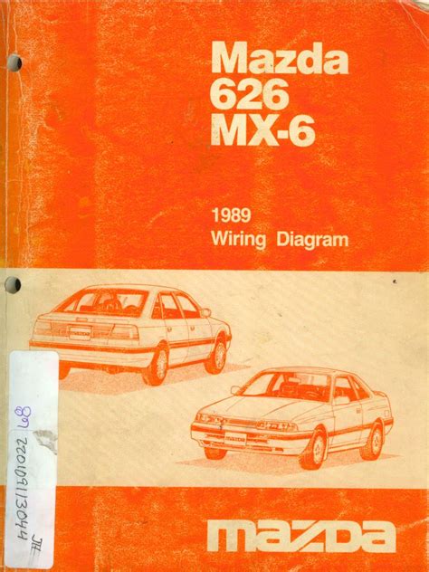 1989 Mazda 626 MX-6 Car Wiring Diagram Ebook Doc