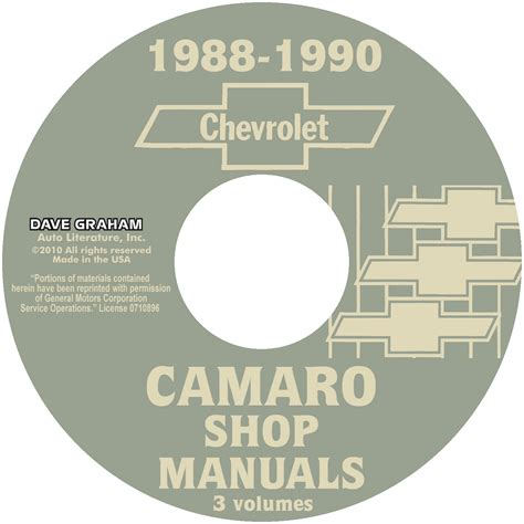 1989 camaro factory manual PDF