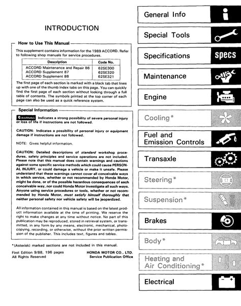 1989 honda accord service manual pdf Epub