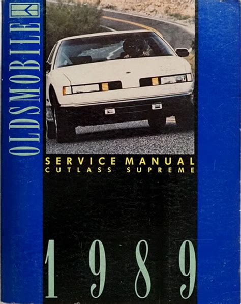 1989 oldsmobile cutlass supreme service manual Epub