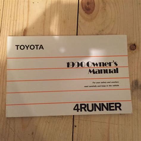 1990 4runner owners manual Doc