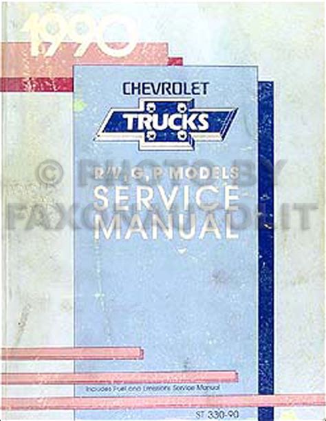 1990 chevy blazer repair manual PDF