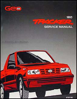 1990 chevy geo tracker service shop repair manual oem PDF