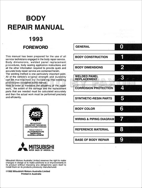 1991 1992 1993 1994 1995 Mitsubishi Diamante Service Manual PDF Reader