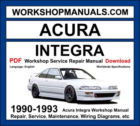 1991 acura integra repair manual download Kindle Editon