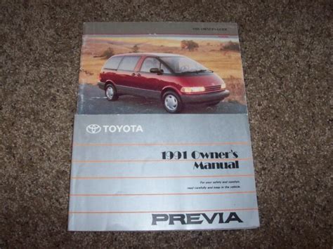 1991 toyota previa owners manual PDF