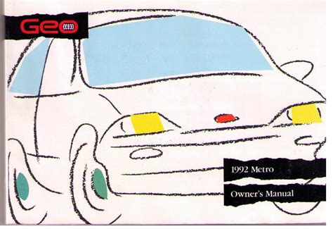 1992 Geo Metro Owners Manual Ebook Reader