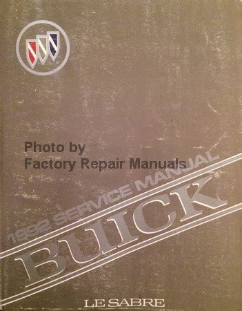 1992 buick lesabre repair manuals PDF