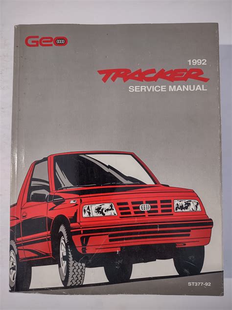 1992 geo tracker owners manual Doc