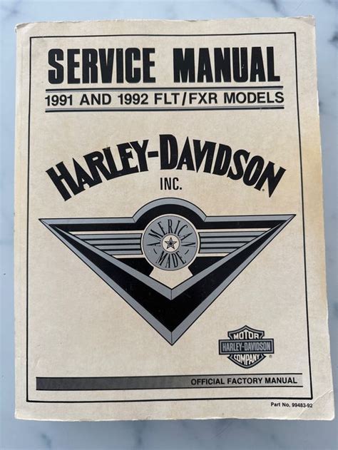 1992 harley davidson fxr service manual pdf Epub