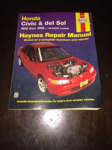 1992 honda civic performance parts user manual PDF