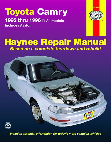 1992 toyota camry manual online Doc