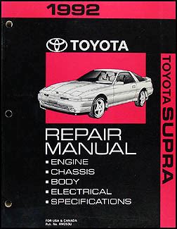 1992 toyota supra parts user manual PDF