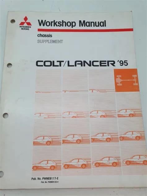 1992-1995 Mitsubishi Colt/ Mitsubishi Lancer Workshop Manual (PWME9117-D) Ebook Reader