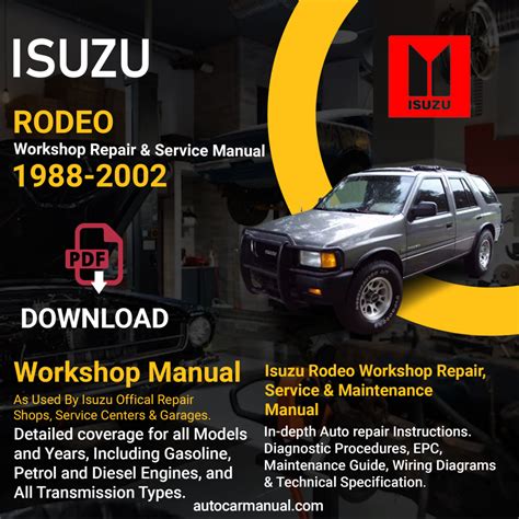 1993 isuzu rodeo service manual pdf Kindle Editon