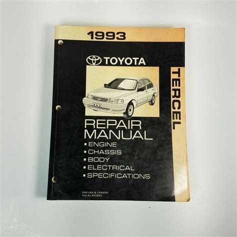 1993 toyota tercel diy troubleshooting guide PDF