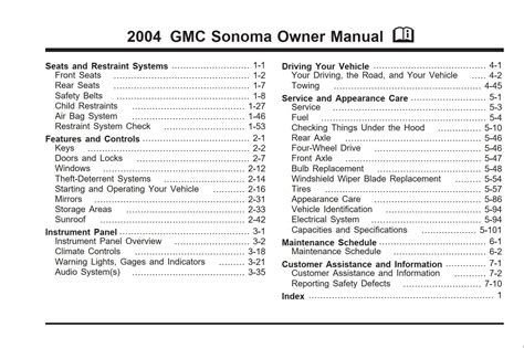 1994 2004 Gmc Sonoma Service Repair Manual 127798 PDF Epub