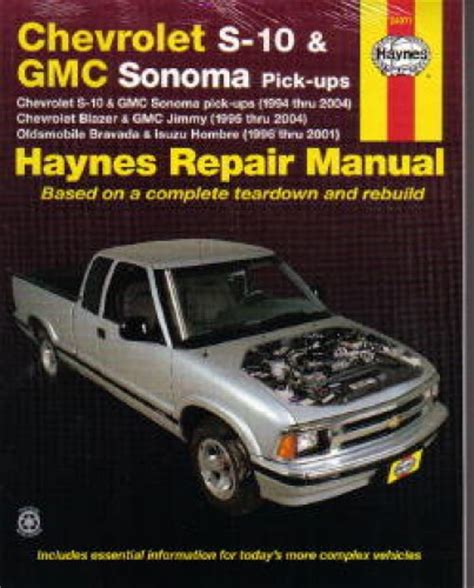 1994 2004 gmc sonoma service repair manual 127798 pdf Kindle Editon