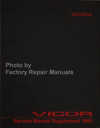 1994 acura vigor repair manuals Ebook Epub