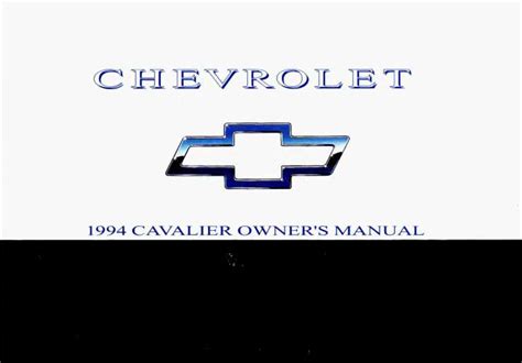 1994 chevy cavalier parts user manual Doc