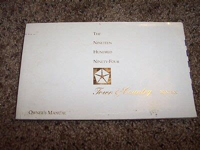 1994 chrysler manual guide Kindle Editon