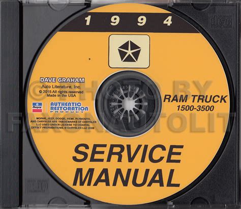 1994 dodge ram 1500 service manual Kindle Editon