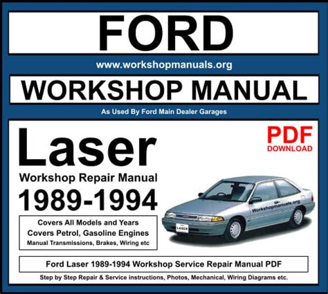 1994 ford laser workshop manual Kindle Editon