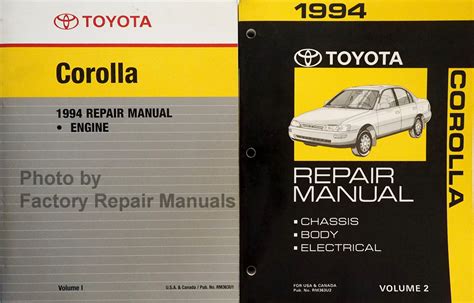 1994 toyota corolla service manual Ebook Kindle Editon