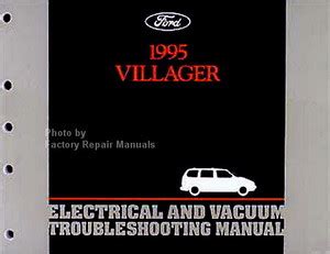 1995 Mercury Villager Troubleshooting, Repair, Maintenance  Ebook PDF