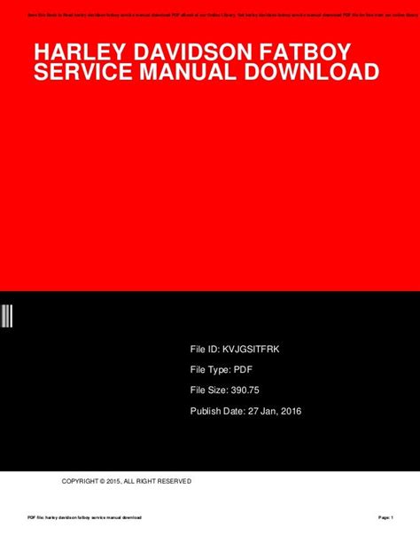 1995 fatboy service manual pdf Doc
