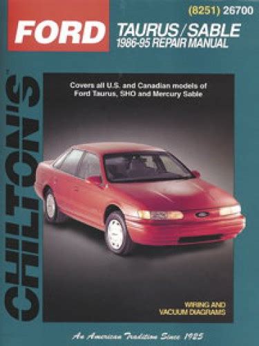 1995 ford taurus repair manual PDF