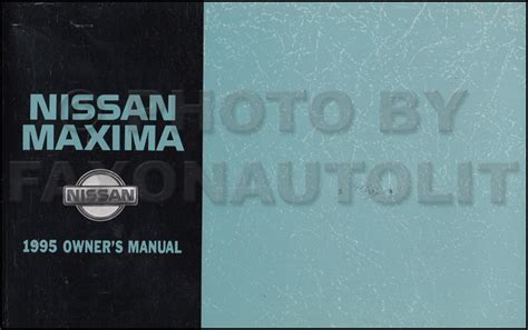 1995 nissan maxima owners manual Kindle Editon