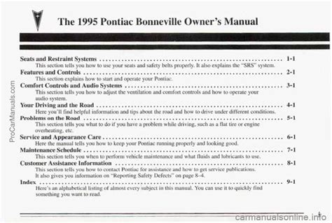 1995 pontiac bonneville manual pdf Doc