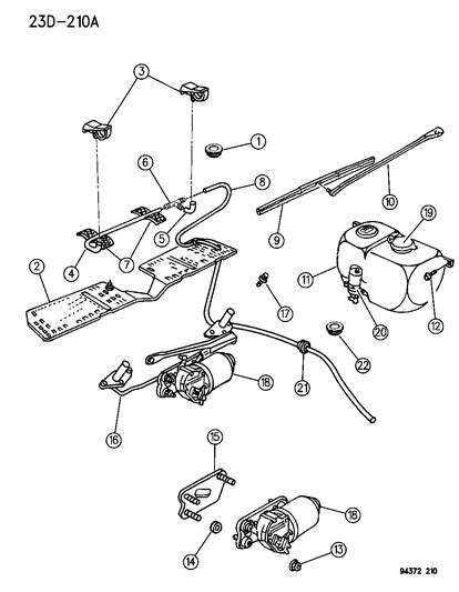 1996 dodge dakota windshield wiper diagram PDF