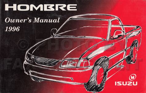 1996 isuzu hombre owners manual Reader